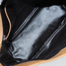 CELINE C Sulky Shoulder Bag PVC Beige Gold Auth ep13573-15