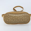CELINE C Sulky Shoulder Bag PVC Beige Gold Auth ep13573-9