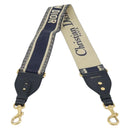 Christian Dior Shoulder Strap Canvas 36.6"" Navy Auth ep13576-3