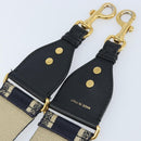 Christian Dior Shoulder Strap Canvas 36.6"" Navy Auth ep13576-7