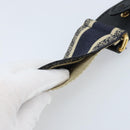 Christian Dior Shoulder Strap Canvas 36.6"" Navy Auth ep13576-8