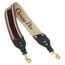 Christian Dior Shoulder Strap Canvas 36.6"" Bordeaux Auth ep13578-1