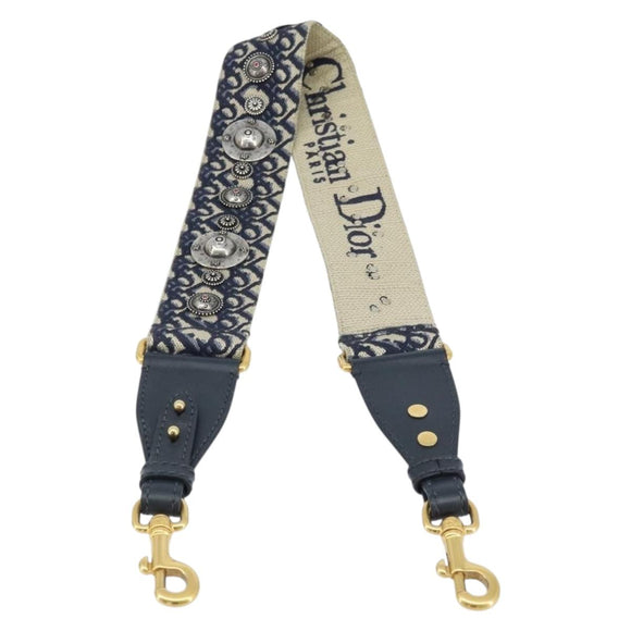 Christian Dior Trotter Canvas Schultergurt 93 cm Navy Auth ep13579