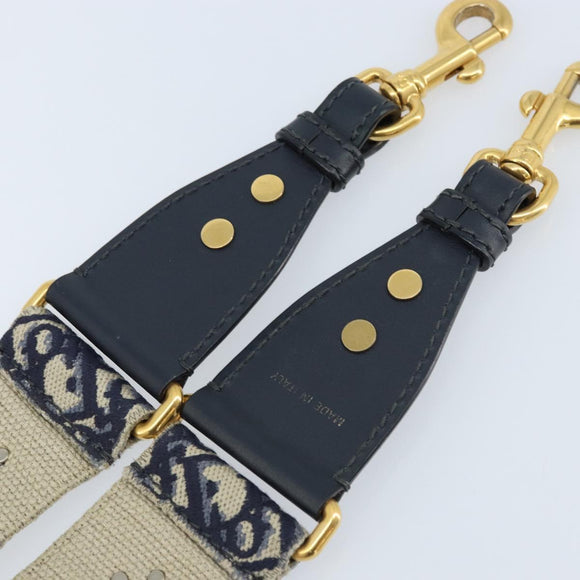 Christian Dior Trotter Canvas Schultergurt 93 cm Navy Auth ep13579