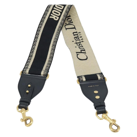 Christian Dior Shoulder Strap Canvas 36.6"" Navy Auth ep13580