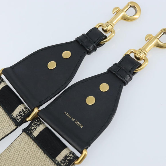 Christian Dior Shoulder Strap Canvas 36.6"" Navy Auth ep13580