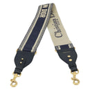 Christian Dior Shoulder Strap Canvas 36.6"" Navy Auth ep13581-3