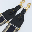 Christian Dior Shoulder Strap Canvas 36.6"" Navy Auth ep13581-5