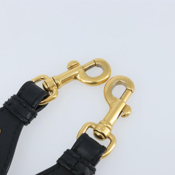 Christian Dior Shoulder Strap Canvas 36.6"" Navy Auth ep13581