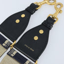 Christian Dior Shoulder Strap Canvas 36.6"" Navy Auth ep13581-7