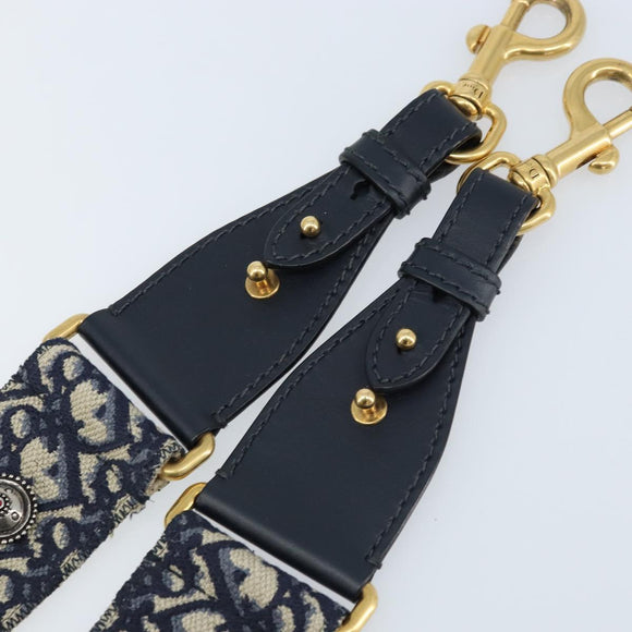 Christian Dior Trotter Canvas Schultergurt 95 cm Navy Auth ep13582