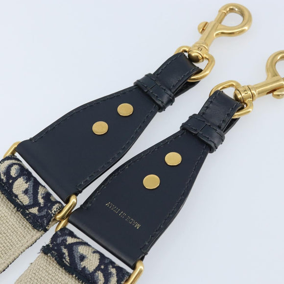 Christian Dior Trotter Canvas Schultergurt 95 cm Navy Auth ep13582
