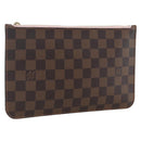 LOUIS VUITTON Damier Ebene Neverfull MM Pouch LV Auth ep13583-1