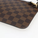 LOUIS VUITTON Damier Ebene Neverfull MM Pouch LV Auth ep13583-16