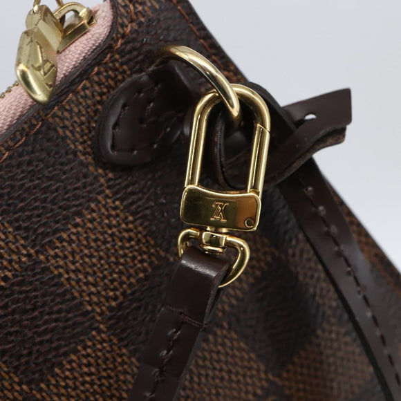 LOUIS VUITTON Damier Ebene Neverfull MM Pouch LV Auth ep13583