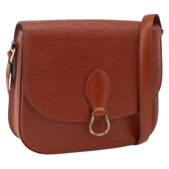 LOUIS VUITTON Epi Saint Cloud GM Shoulder Bag Brown M52193 LV Auth ep13585