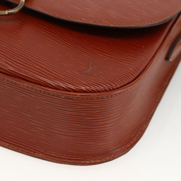 LOUIS VUITTON Epi Saint Cloud GM Shoulder Bag Brown M52193 LV Auth ep13585