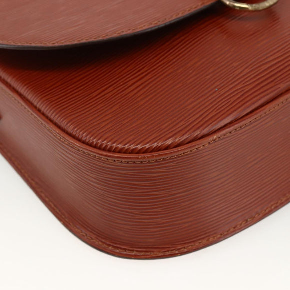 LOUIS VUITTON Epi Saint Cloud GM Shoulder Bag Brown M52193 LV Auth ep13585