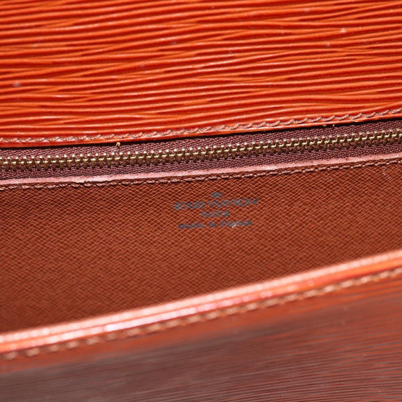 LOUIS VUITTON Epi Saint Cloud GM Shoulder Bag Brown M52193 LV Auth ep13585