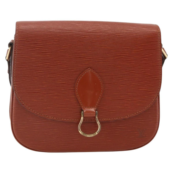 LOUIS VUITTON Epi Saint Cloud GM Shoulder Bag Brown M52193 LV Auth ep13585
