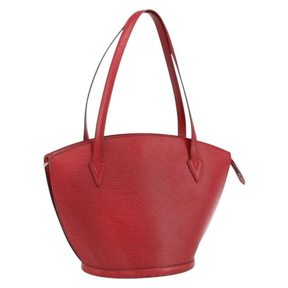 LOUIS VUITTON Epi Saint Jacques Shopping Shoulder Bag Red M52277 LV Auth ep13587