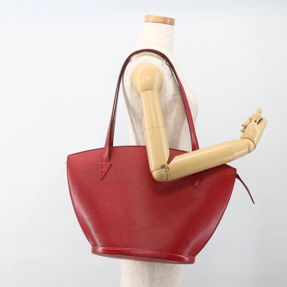 LOUIS VUITTON Epi Saint Jacques Shopping Shoulder Bag Red M52277 LV Auth ep13587