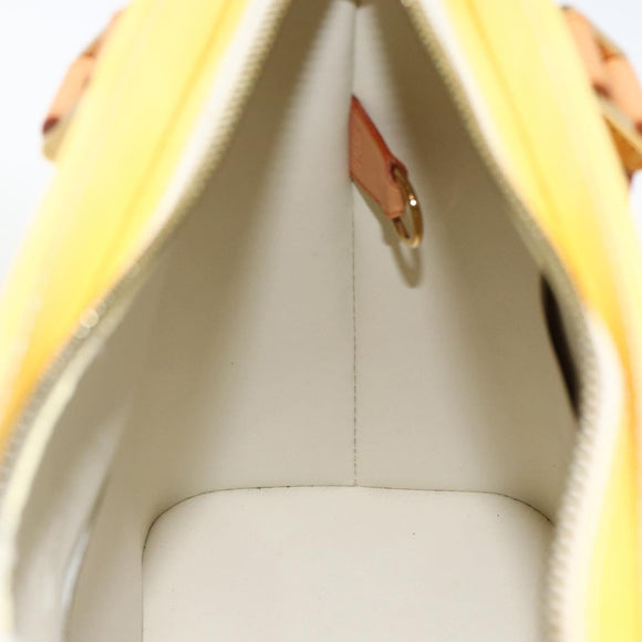 LOUIS VUITTON Monogram Vernis Houston Hand Bag Perle M91342 LV Auth ep13590