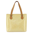 LOUIS VUITTON Monogram Vernis Houston Hand Bag Perle M91342 LV Auth ep13590-13