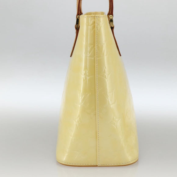 LOUIS VUITTON Monogram Vernis Houston Hand Bag Perle M91342 LV Auth ep13590