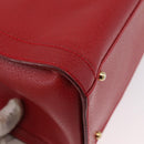 GUCCI Bamboo Hand Bag Leather Red Gold 002 1186 0260 Auth ep13591-12