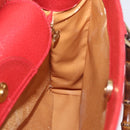GUCCI Bamboo Hand Bag Leather Red Gold 002 1186 0260 Auth ep13591-16