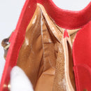 GUCCI Bamboo Hand Bag Leather Red Gold 002 1186 0260 Auth ep13591-17