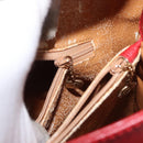 GUCCI Bamboo Hand Bag Leather Red Gold 002 1186 0260 Auth ep13591-21