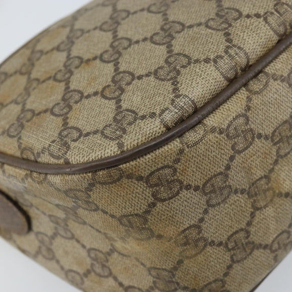GUCCI GG Supreme Web Sherry Line Bag PVC Beige Gold 89 02 077 Auth ep13593