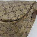 GUCCI GG Supreme Web Sherry Line Bag PVC Beige Gold 89 02 077 Auth ep13593-16
