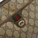 GUCCI GG Supreme Web Sherry Line Bag PVC Beige Gold 89 02 077 Auth ep13593-18