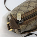 GUCCI GG Supreme Web Sherry Line Bag PVC Beige Gold 89 02 077 Auth ep13593-10