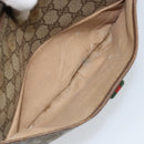 GUCCI GG Supreme Web Sherry Line Bag PVC Beige Gold 89 02 077 Auth ep13593-24