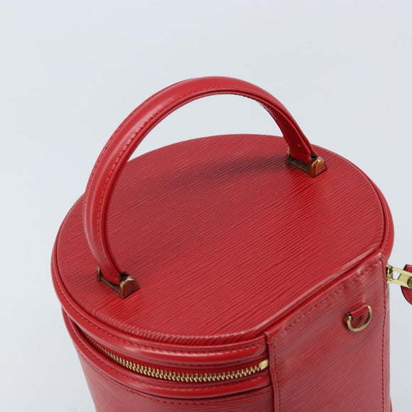 LOUIS VUITTON Epi Cannes Hand Bag Red M48037 LV Auth ep13594