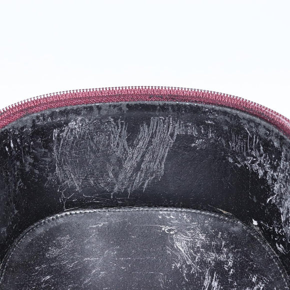 GUCCI Hand Bag Patent leather Brown Silver Auth ep13600