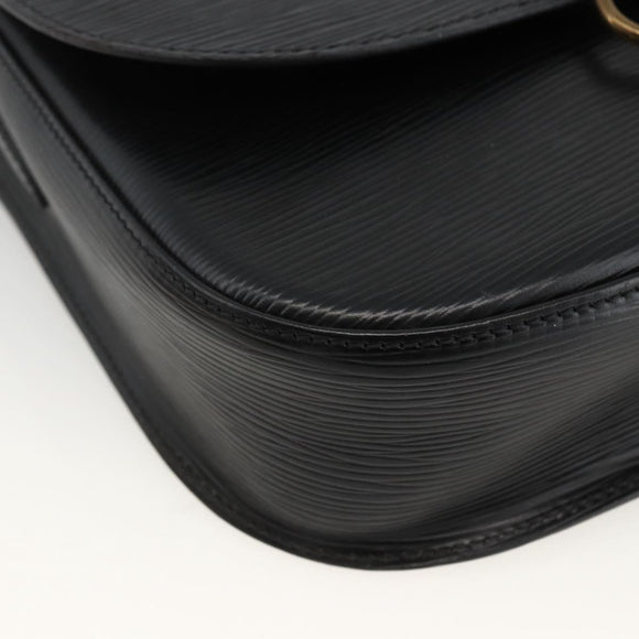 LOUIS VUITTON Epi Saint Cloud GM Shoulder Bag Black Noir M52192 LV Auth ep13601