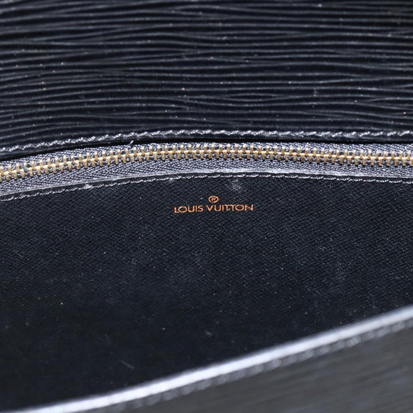 LOUIS VUITTON Epi Saint Cloud GM Shoulder Bag Black Noir M52192 LV Auth ep13601