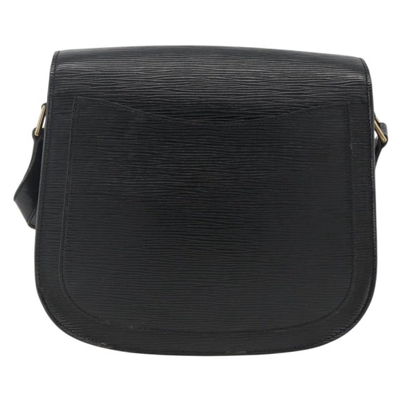LOUIS VUITTON Epi Saint Cloud GM Shoulder Bag Black Noir M52192 LV Auth ep13601