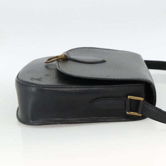 LOUIS VUITTON Epi Saint Cloud GM Shoulder Bag Black Noir M52192 LV Auth ep13601