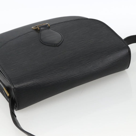 LOUIS VUITTON Epi Saint Cloud GM Shoulder Bag Black Noir M52192 LV Auth ep13601