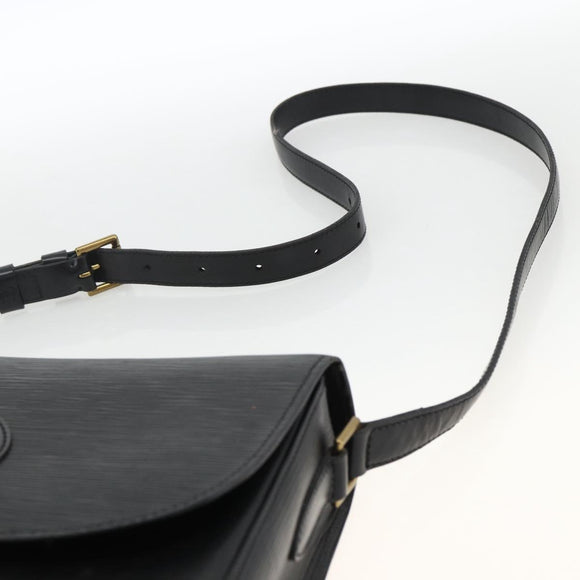 LOUIS VUITTON Epi Saint Cloud GM Shoulder Bag Black Noir M52192 LV Auth ep13601