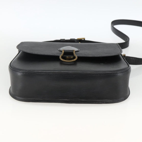 LOUIS VUITTON Epi Saint Cloud GM Shoulder Bag Black Noir M52192 LV Auth ep13601
