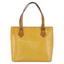 LOUIS VUITTON Monogram Vernis Houston Handtas Gris M91053 LV Auth ep13603-13
