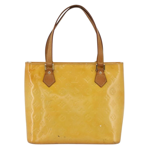 LOUIS VUITTON Monogram Vernis Houston Handtas Gris M91053 LV Auth ep13603