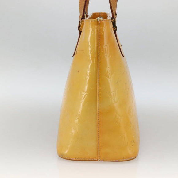 LOUIS VUITTON Monogram Vernis Houston Handtas Gris M91053 LV Auth ep13603